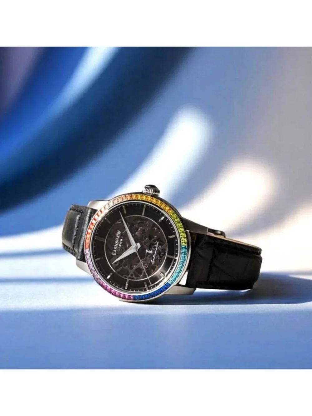 NWT Thomas Earnshaw Glory Automatic Black Dial Men's Watch